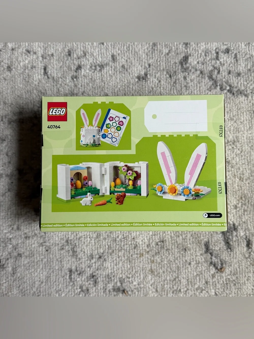 LEGO Easter Bunny Surprise 40764 and LEGO Creator Cute Easter Bunny 30716 NEW
